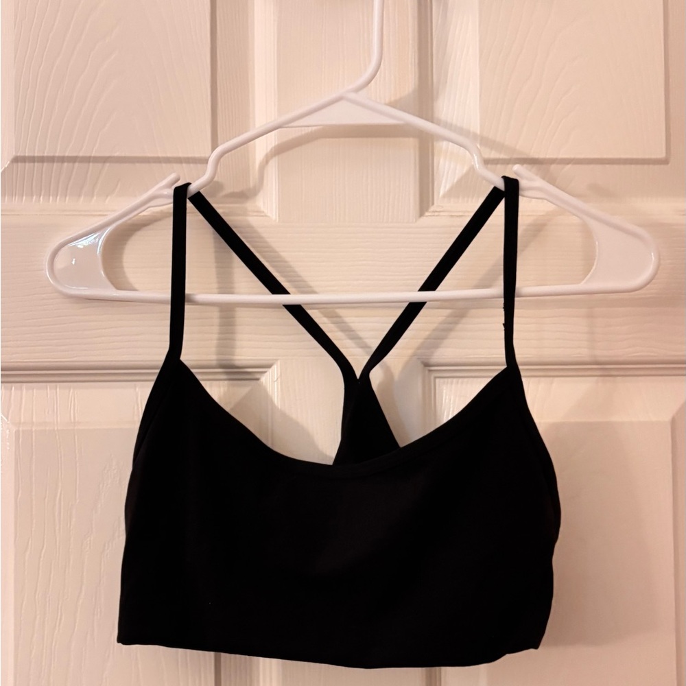 Vuori Black Strappy Bralette
